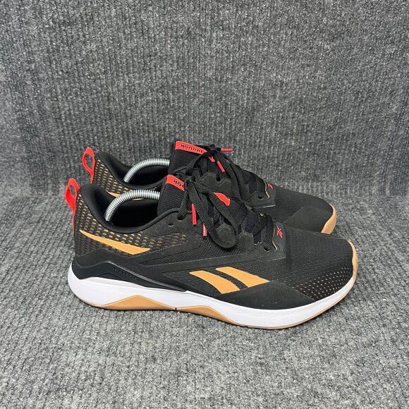 Reebok Nanoflex TR 2 Athletic Cross Training Shoes Black‎ Gum Red Mens Size 11 main image 8
